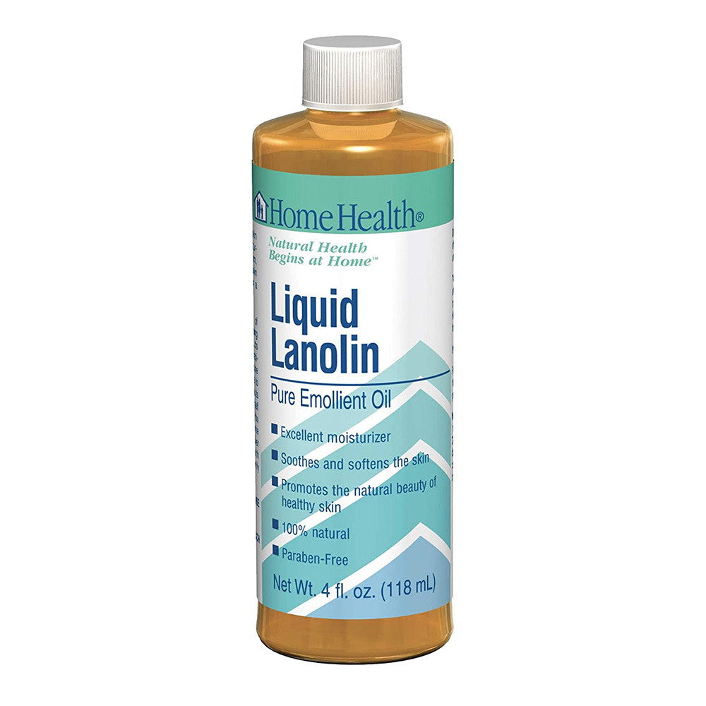 Home Health Liquid Lanolin Pure Emollient Oil - 4 Oz